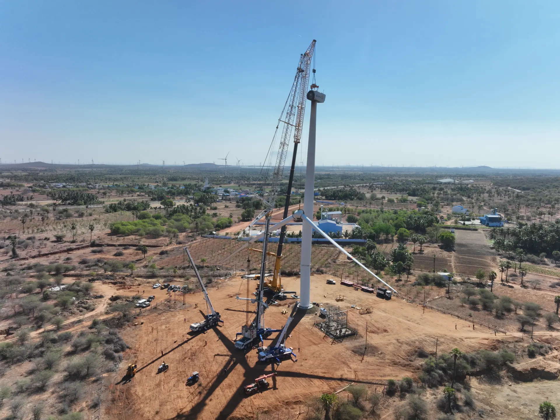 Damaged turbine structure